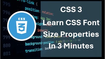 learn font size css font properties in 3 minutes
