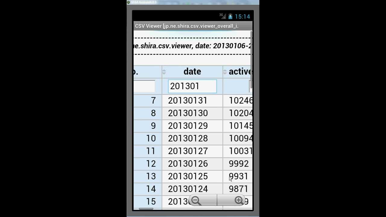 Android Csv Viewer Version 2 5 8 Emulator 4 0 3 Youtube