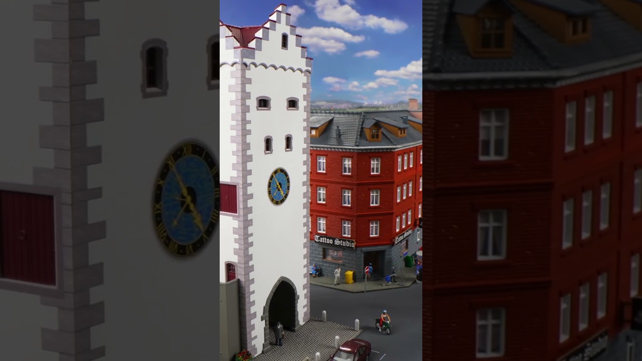 Faller 130824 Clock Tower Model Kit - Medieval Building For Model Railways & Dioramas - View #2