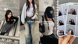 uni vlog 📓🎧: what i wear in a week (acubi, k-fashion, pinterest)