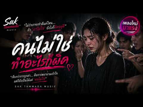 เพลง คนไม่ใช่ทำอะไรก็ผิด คำร้อง/ทำนอง ภูษิต ธรรมดา