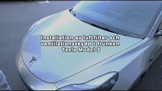 Luftfilter ventilationen i frunken - Tesla Model 3 - Tillbehör till Tesla o  ID.3/ID.4 - köp online hos