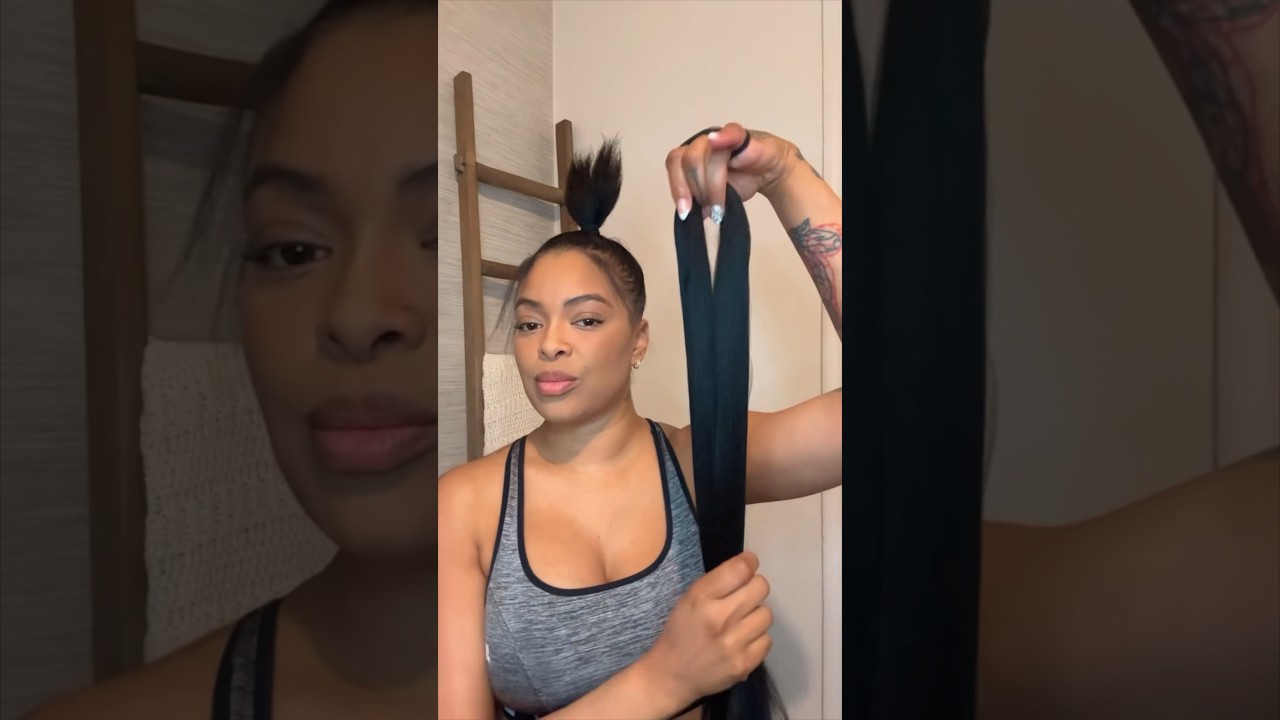 TOP KNOT BUN ??‍♀️ TUTORIAL?  #ponytail #hairstyle #shorthair  #makeup  #grwm #fypシ゚viral