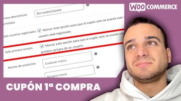 Cupón de descuento SOLO en la Primera Compra o para Usuarios Registrados | Fácil implementación