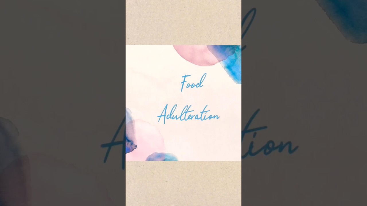 Adulteration of Milk🥛 