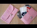 DIY Face Mask Pouch | Fabric Wallet Sewing Tutorial | Mask Pouch | Thuy's Crafts