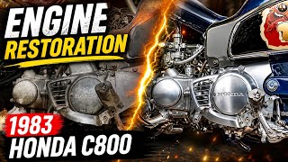 Engine Restoration 1983 Honda c800 Abandoned 