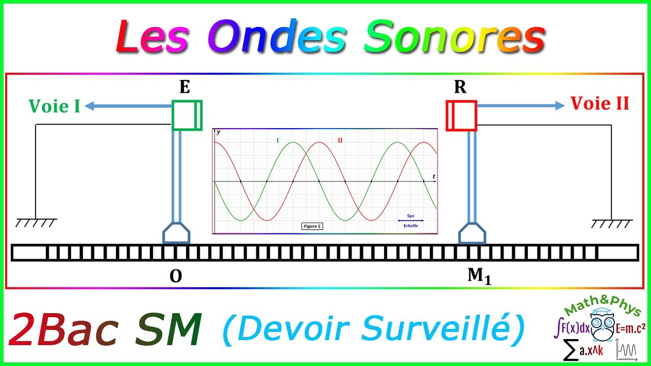 Ondes Mécaniques Progressives Périodiques - Onde Sonore - 2 Bac SM - [Exercice 12]