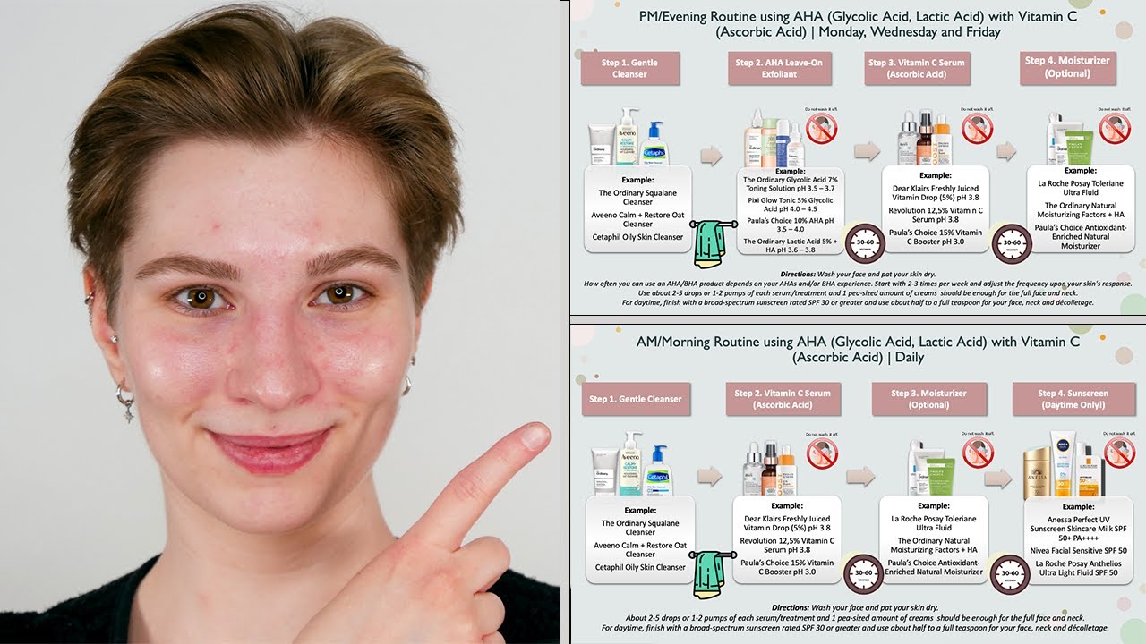 Can I Use AHA Glycolic Acid Or Lactic Acid With Vitamin C Ascorbic 
