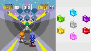 Sonic the hedgehog 2 sega genesis 2 player. All chaos emeralds,special stages,Emerald hill zone