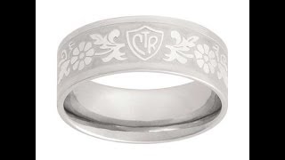 CTR Ring J125 Daisy Flower Scroll