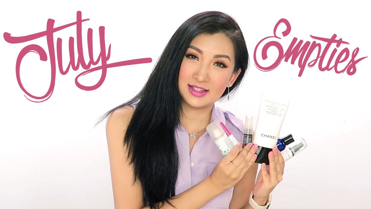 skincare routine order July Empties