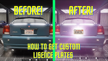How to get custom license plates on GTA online!