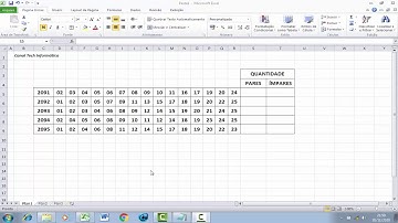 Como Contar os Números Pares e Ímpares Da Lotofácil Através do Excel