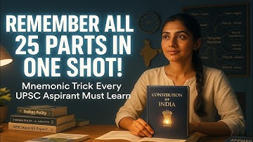L7: Trick to Remember All 25 Parts of Indian Constitution | Polity by M. Laxmikanth