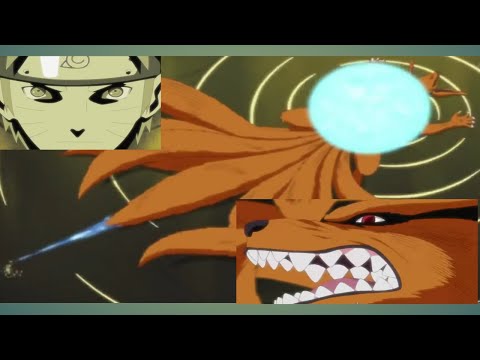 أقوى المواجهات ناروتو يسيطر على تشاكرا الكيوبي