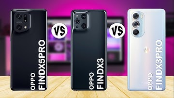 OPPO Find X5 Pro vs OPPO Find X3 vs Motorola Edge X30 - Comparison