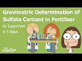 √ An Experiment of Gravimetric Determination of Sulfate Content in Fertiliser. Watch this video!