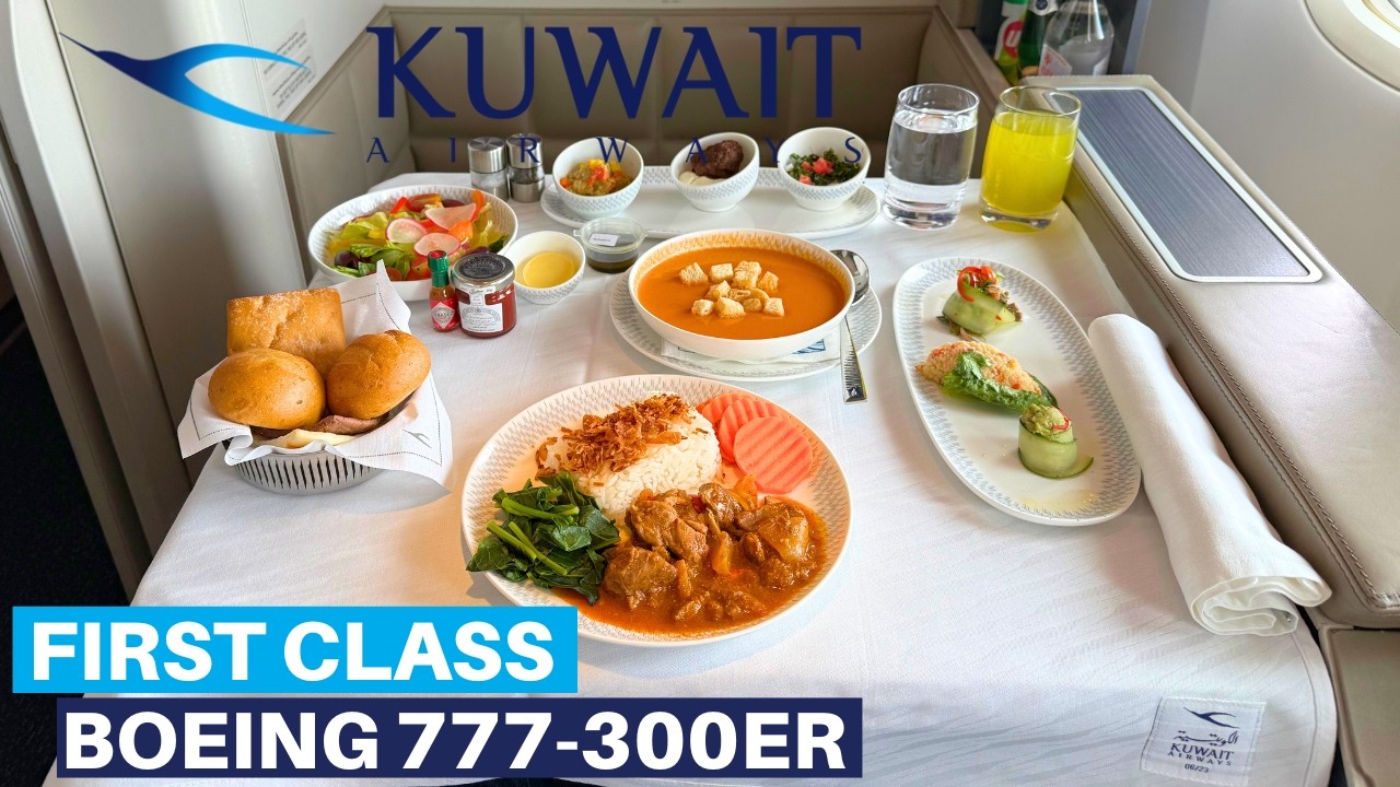 FIRST CLASS | KUWAIT AIRWAYS BOEING 777-300ER (Royal Class) | Bangkok - Kuwait | Flight Review