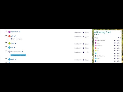 Moodle - Sharing cart