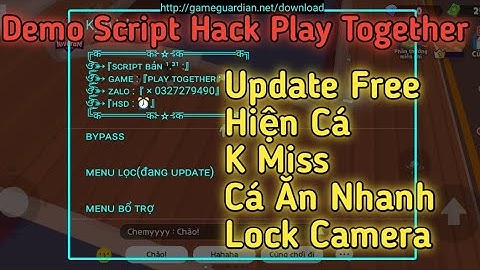 Demo Script Hack Play Together Update Free, Hiện Cá ,K Miss, Cá Ăn Nhanh, Lock Camera Bản 1.31