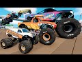 Monster Jam INSANE Big vs Small Monster Truck Races and High Speed Jumps #4