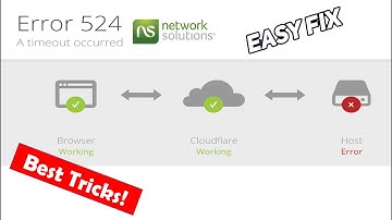 How To Fix Network Solution Error 524 Timeout Occurring