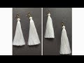 How to make beautiful earrings at home/Silk thread earrings making/DIY earrings/Handmade jewellery.