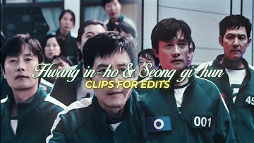 Seong gi-hun and Hwang in-ho (frontman) scenepack [HD] | gihun and inho clips for edits | Squid game