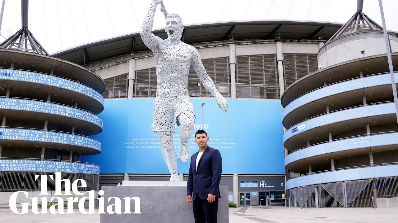 Manchester City unveil Sergio Agüero statue: 'It changed everything' -  YouTube