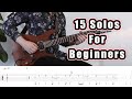 15 guitar solos for beginners with tabs