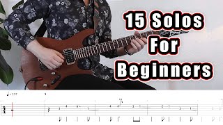 15 Guitar Solos for Beginners (with Tabs)