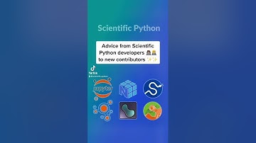 Advice from Scientific Python developers 👨‍💻👩🏽‍💻 to new contributors ✨✨ #scientificpython