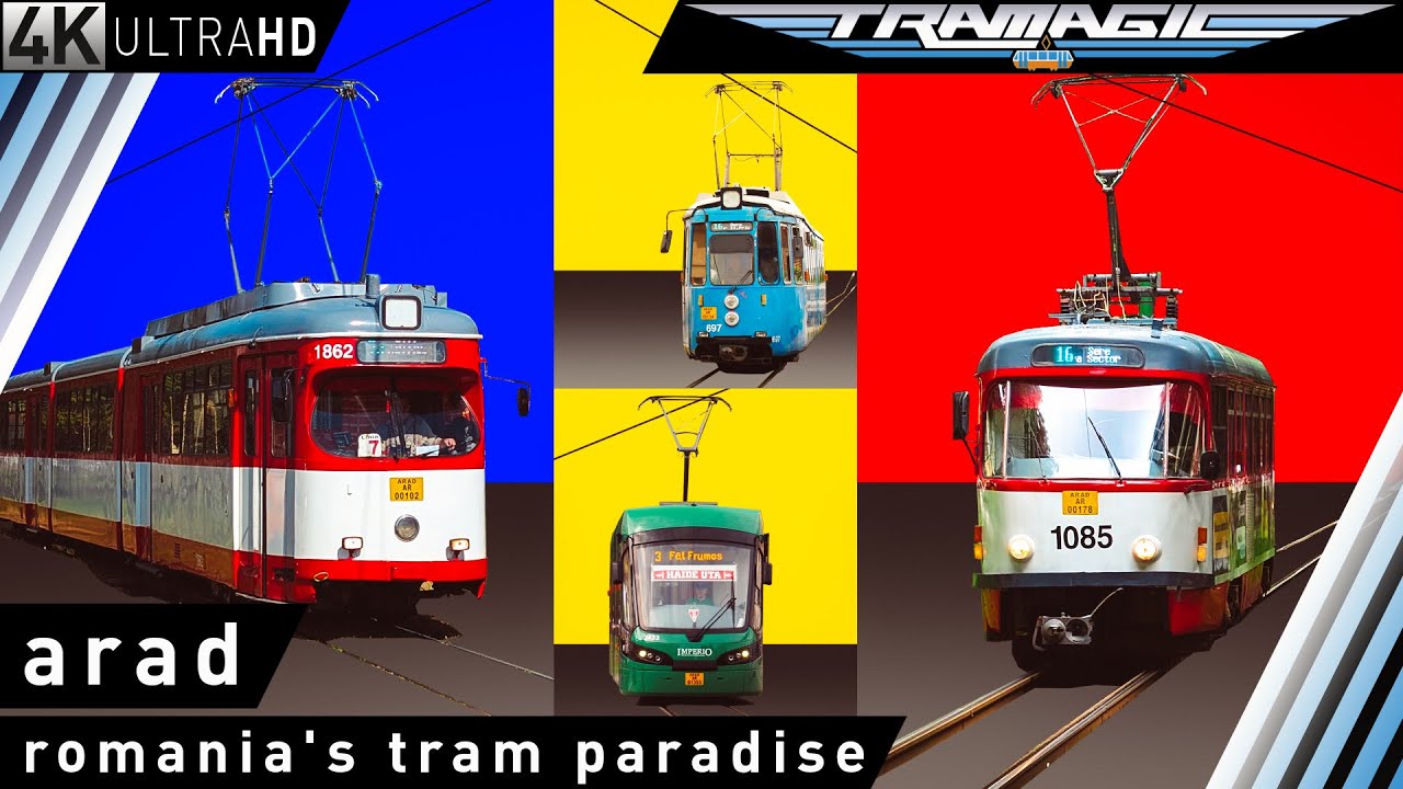 Арад – трамвайный рай Румынии | 4K