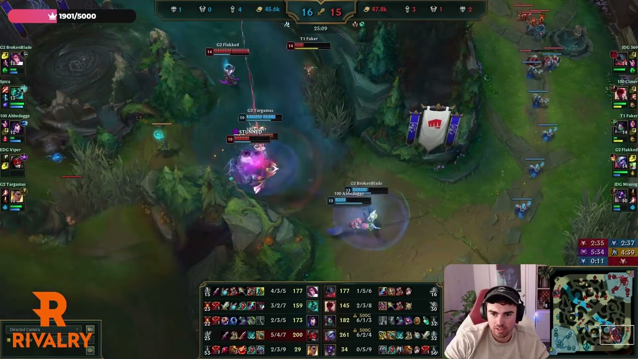 Midbeast reacts to Faker destroying Worlds players in Champions queue