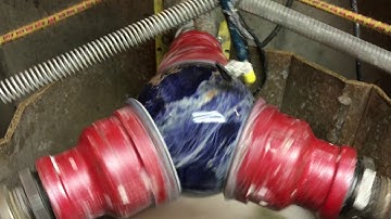 Sodalite on 100 grit sphere machine