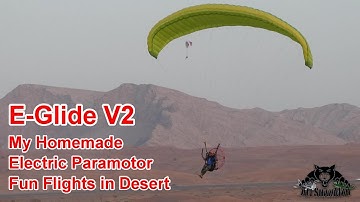 E-Glide V2 Homemade Electric Paramotor Low Altitude Flights