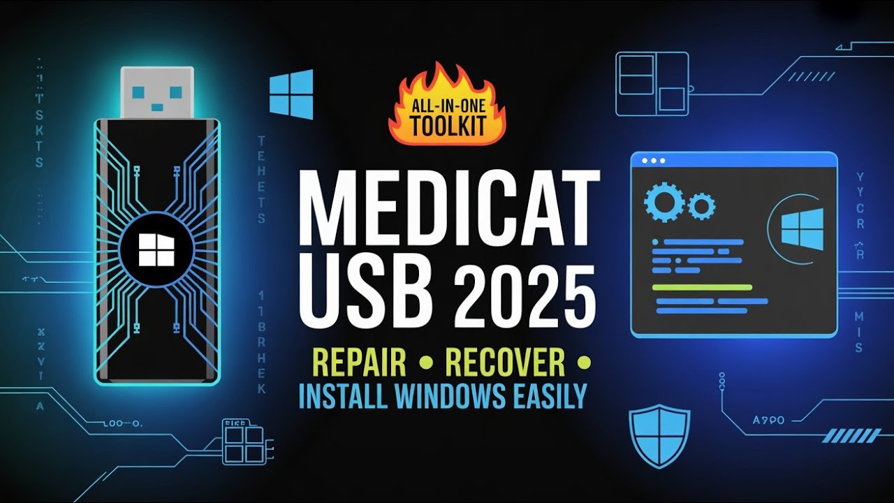 Use MediCat USB 2025 All Software in one Pendrive