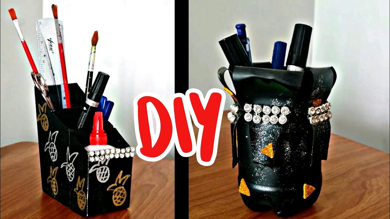 DIY Pen Holder DIY Desk Decor Artbyfari YouTube