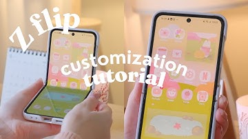 Z Flip customization tutorial - how to add custom icons and animated GIF widgets on android