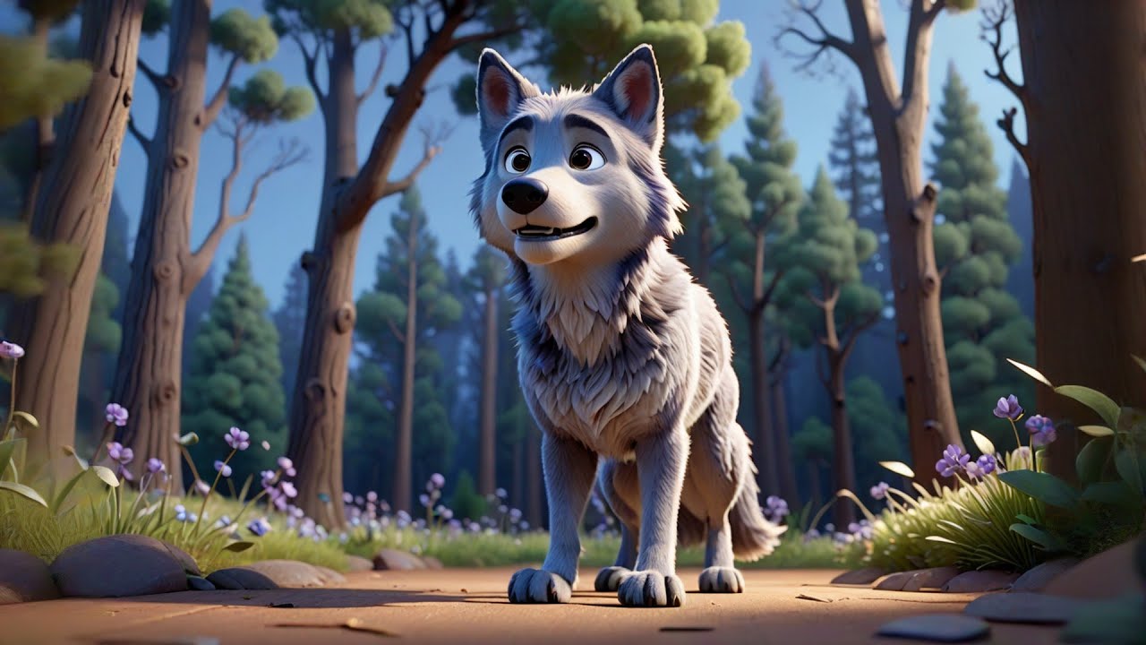 Five Little Wolves Howl at the Sky | Fun Animal Nursery Rhyme | Kids Songs and Baby Rhymes