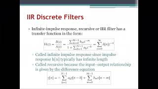 Discrete-Time Filter Design (Part 3) - Biomed Signals and Systems Course Recordings - Spring 2020
