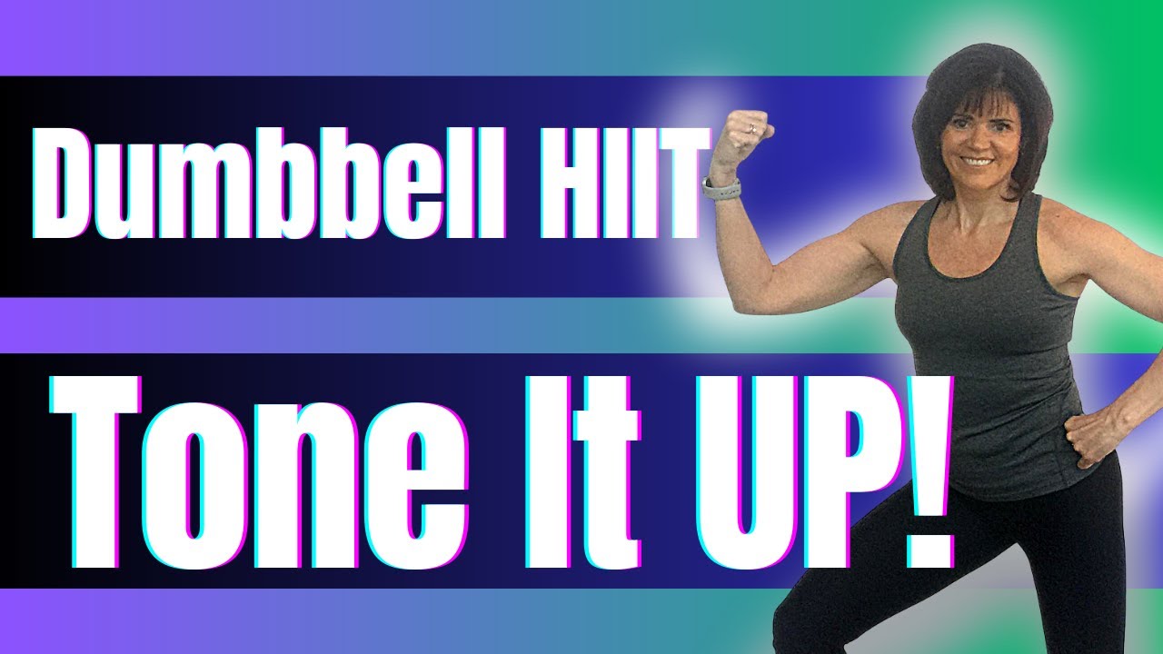 30 min Compound Strength Dumbbell HIIT with Low Impact Tabata Finisher ...