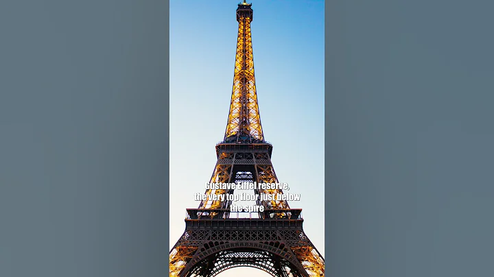 The APARTMENT at the top of The Eiffel Tower | #history #shorts