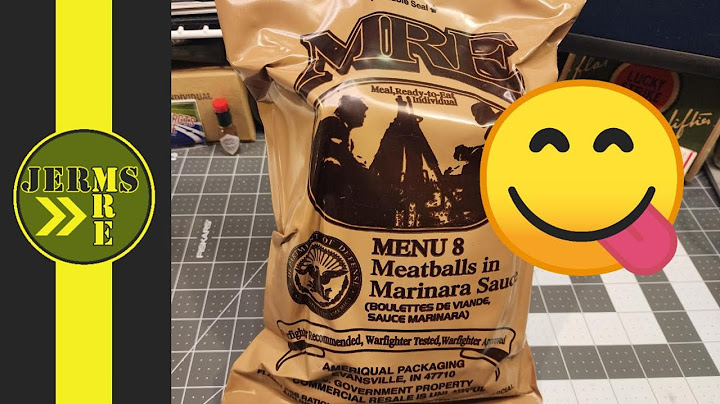 2019 US MRE Menu #8 Meatballs With Marinara Sauce MRE Review