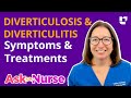 Diverticulosis & Diverticulitis: Symptoms & Treatments - Ask A Nurse | @LevelUpRN