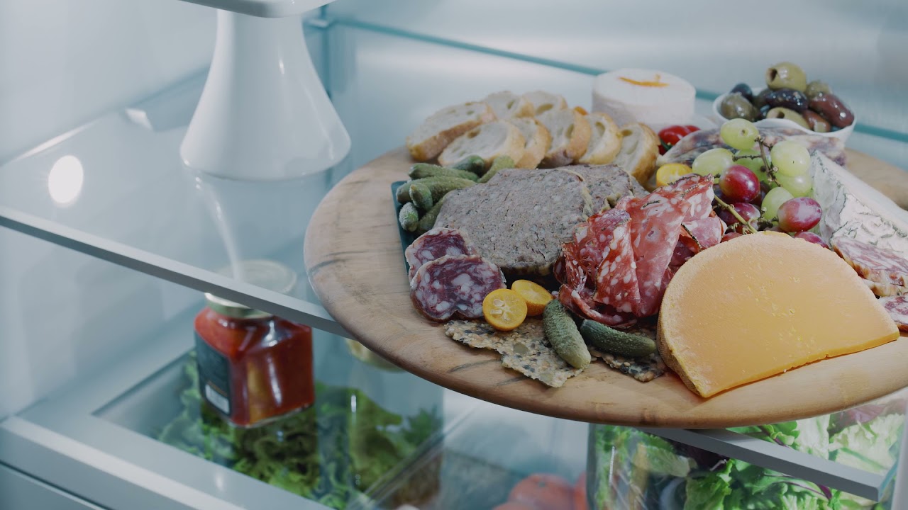 Monogram Integrated Refrigerator with Illuminated, Electronic Controls