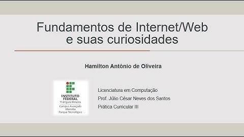 Fundamentos de Internet e Web