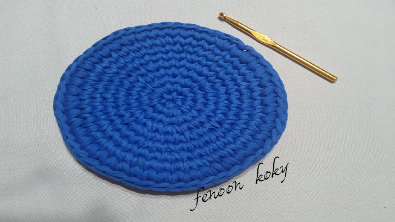 كروشيه اسهل طريقة لعمل دائرة للمبتدئين بغرزة الحشو