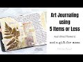 SCRIPTURE SATURDAY! USING 5 ITEMS OR LESS IN ART JOURNALING | SPECIAL SURPRISE GIFT FOR MAMA TOO